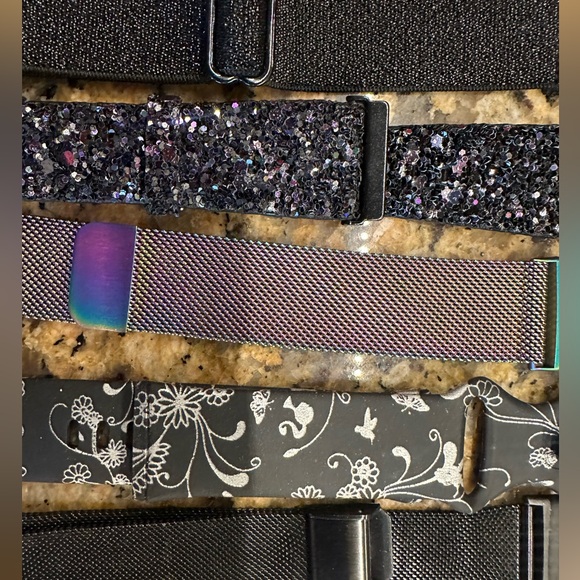 Lot of Fit Bit Versa Bumpers and Bands Glittery, Sparkly and Iridescent ✨ - Picture 7 of 7